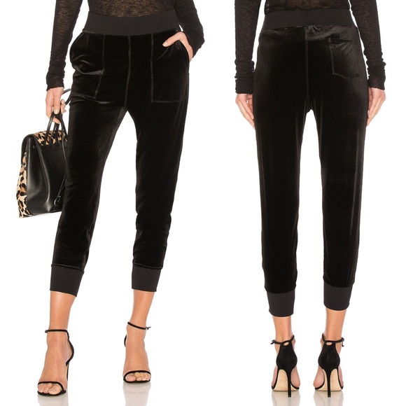 Rag & Bone Scout Velvet Pant in Black - Picture 13 of 13